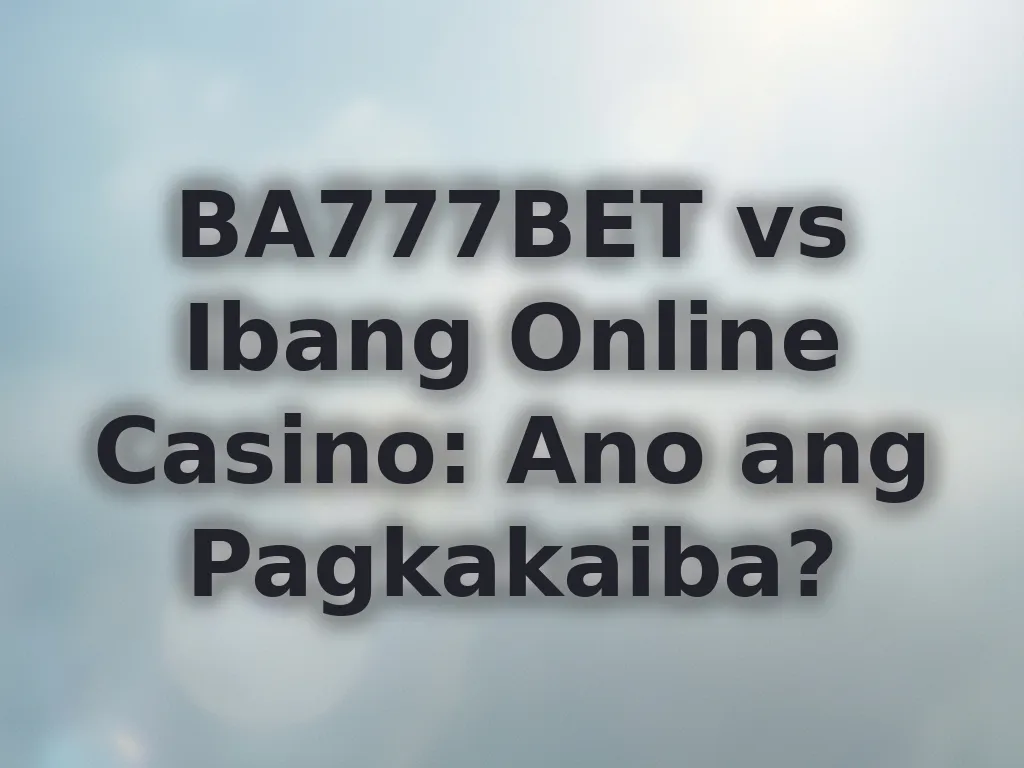 Paghahambing ng platforms